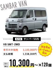 スバル サンバーVAN